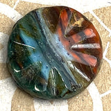 Volcano Sun Czech Abstract Glass Bead 3/4" / 18mm,  #L-252
