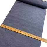 Slubby Blackish Indigo, Vintage Semi-Shiny Kimono Silk from Japan By the Yard,  #407