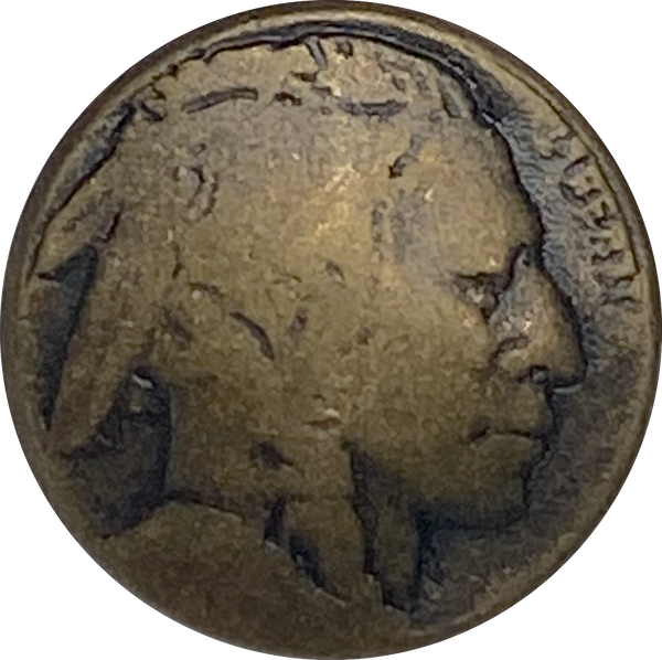 Bulk Deal, Indian Head, Tiny Replica, 7/16" Button Rustic Dark Brass Color, 11mm, Shank Back.  PACK OF 40 $9.00 #FJ-17-40