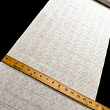 True Tsumugi with Weaving Flaw, Off-White Geometric Squares Ikat Vintage Kimono Silk from Japan By the Yard,  #409