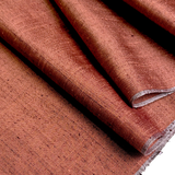 Slubby Copper Tsumugi Vintage Kimono Silk from Japan By the Yard   #410