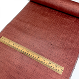 Slubby Copper Tsumugi Vintage Kimono Silk from Japan By the Yard   #410