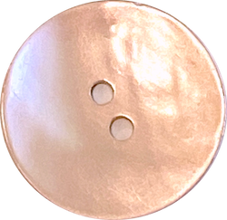 Re-Stocked, 7/8" Pale Pink Pearl Shell 2-hole Button 23mm, Per Button,  #484-D