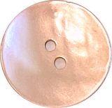 Re-Stocked, 7/8" Pale Pink Pearl Shell 2-hole Button 23mm, Per Button,  #484-D