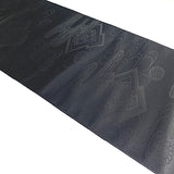 WHOLE BOLT OF OBI SILK: Black and Invisible Silver Jacquard, Stiff Ornate Heavy Thick Plant-Dyed Silk from Japan #151