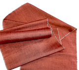 Slubby Copper Tsumugi Vintage Kimono Silk from Japan By the Yard   #410