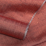 Slubby Copper Tsumugi Vintage Kimono Silk from Japan By the Yard   #410