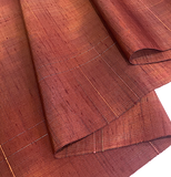 Copper Wine Blur Vintage Kimono Silk by the Yard from Japan #152
