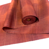 Copper Wine Blur Vintage Kimono Silk by the Yard from Japan #152
