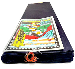 Mini Bolt of Solid Black Cotton Lining from Japan, Still Folded/Tied #289