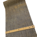 BOLT of Obi Hemp from Japan: Trees Collage Print with Black, Stiff Rustic Heavy Thick  #154