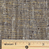 BOLT of Obi Hemp from Japan: Trees Collage Print with Black, Stiff Rustic Heavy Thick  #154