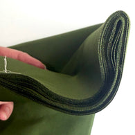 Mini Bolt of Solid Olive Green Thin Kimono Lining Silk from Japan, 4-ish Yards Still Folded/Tied #291