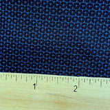 Tortoise Shell/Kikko Midnight Navy/Black Oshima Kimono Silk Pongee from Japan By the Yard,  #155