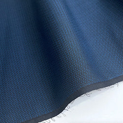 Tortoise Shell/Kikko Midnight Navy/Black Oshima Kimono Silk Pongee from Japan By the Yard,  #155