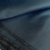 Tortoise Shell/Kikko Midnight Navy/Black Oshima Kimono Silk Pongee from Japan By the Yard,  #155