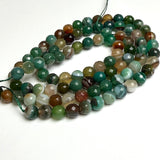 Re-Stocked, Green Agate Bead Mix, 8mm Faceted Grade A High Shine 5/16" Approx. 45 Beads  #LP-93