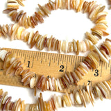 Ocean Poetry, Naturally Abstract Shell Beads, Pearly Browns MOP Various Sizes, Pack of 270+ Beads #LP-141