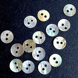 Bulk/Outlet Deal, Tiny Moonrise Wannabes Natural RUSTIC Pastel Rainbow Shell, 5/16" 2-Hole 9mm, Pack of 500 Buttons, #LP-142
