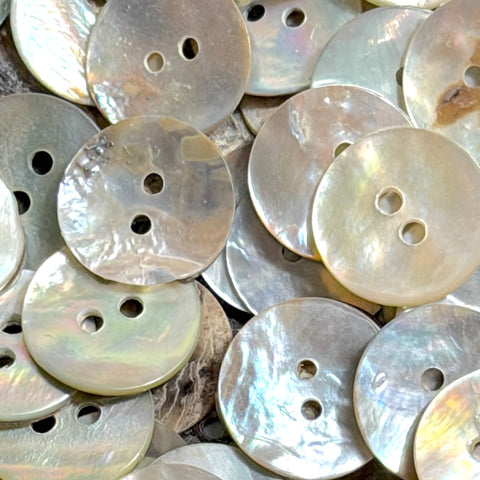 Bulk Deal Moonrise Shiny Mother of Pearl Iridescent Shell 5/8", 365 Buttons  #LP-143