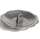 SALE, Cactus Flower 1.25" Nickel Silver 31mm Shank-Back Button  # SWC-7