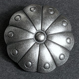 SALE, Cactus Flower 1.25" Nickel Silver 31mm Shank-Back Button  # SWC-7