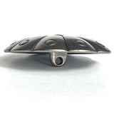 SALE, Cactus Flower 1.25" Nickel Silver 31mm Shank-Back Button  # SWC-7