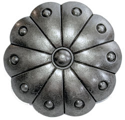 SALE, Cactus Flower 1.25" Nickel Silver 31mm Shank-Back Button  # SWC-7