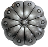 SALE, Cactus Flower 1.25" Nickel Silver 31mm Shank-Back Button  # SWC-7