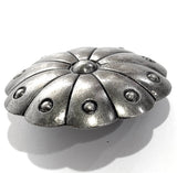 SALE, Cactus Flower 1.25" Nickel Silver 31mm Shank-Back Button  # SWC-7