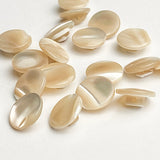 Re-Stocked, Pale Sun Iridescent Pearl Self-Shank Shell Buttons 7/16" / 12mm PACK OF 12   #LP-60