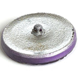 Bright Glittery Lavender Hurricane Swirls Czech Glass Button 31mm  1-1/4" #CZ-157