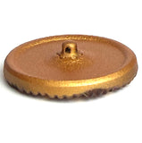 Re-Stocked, Golden Sunflower Large Czech Glass Button 1-1/4"  31mm #CZ-129