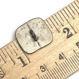 SALE, "Timur" Abstract Silver 5/8" / 15mm Metal Shank Back Button, From JHB Spain  # FJ-72
