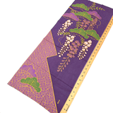 Wisteria and Pine, Cotton Tenugui Towel from Japan, 100% Cotton 13" x 34"