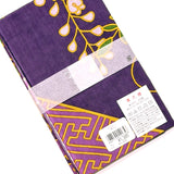 Wisteria and Pine, Cotton Tenugui Towel from Japan, 100% Cotton 13" x 34"