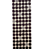 Large Dots, Purple-Brown + Gray, Cotton Tenugui Towel from Japan, 100% Cotton 13" x 34"