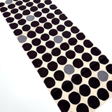 Ninety Large Dots, Some Gray, Cotton Tenugui Towel from Japan, 100% Cotton 13" x 34"