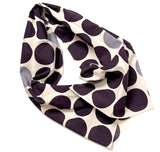 Ninety Large Dots, Some Gray, Cotton Tenugui Towel from Japan, 100% Cotton 13" x 34"