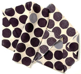 Ninety Large Dots, Some Gray, Cotton Tenugui Towel from Japan, 100% Cotton 13" x 34"