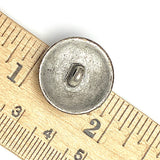 Iron Gate from JHB, 13/16" Antique Silver Metal 21mm Shank Back Button, # FJ-88