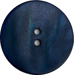 Re-Stocked, Indigo/Navy Velvet Large Agoya Shell 1-1/8" 2-hole Button, #1207