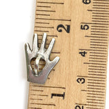 Heart and Hand 3/4" Danforth Pewter 19mm Shank Back # FJ-90
