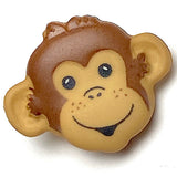 Monkey Face Plastic Button 13/16"  Shank Back, 20mm, Per Button #SK-1693