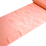 Peachy Pink Sherbet Traditional Vintage Japanese Jacquard Kimono Fabric By the Yard #283