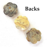 DEEP SALE, Flower-Shaped Moonrise Mother of Pearl Shell 5/8", Pack of TEN Buttons. 15mm   #LP-21