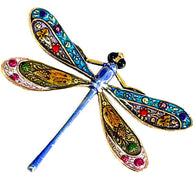 Running Low, Handpainted Dragonfly  by Susan Clarke, 2", Metal Sew-Down, #SC-998