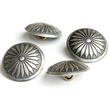 Mesa Sunflower, 5/8" Southwest Concho Shank Back Nickel Silver Button #SW-11
