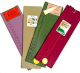 Four Mini Bolts of Vintage Kimono Lining Silk from Japan  4+Yards Each, Still Folded/Tied #412