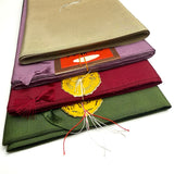 Four Mini Bolts of Vintage Kimono Lining Silk from Japan  4+Yards Each, Still Folded/Tied #412